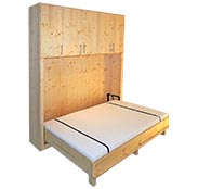 Klappbett aus Tanne/Fichte Vollholz, geölt